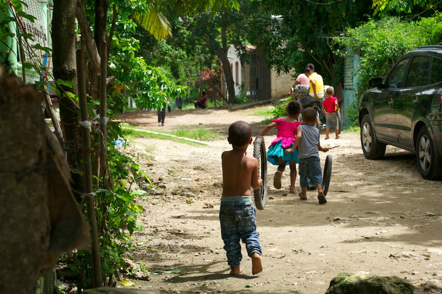 Students playing at school