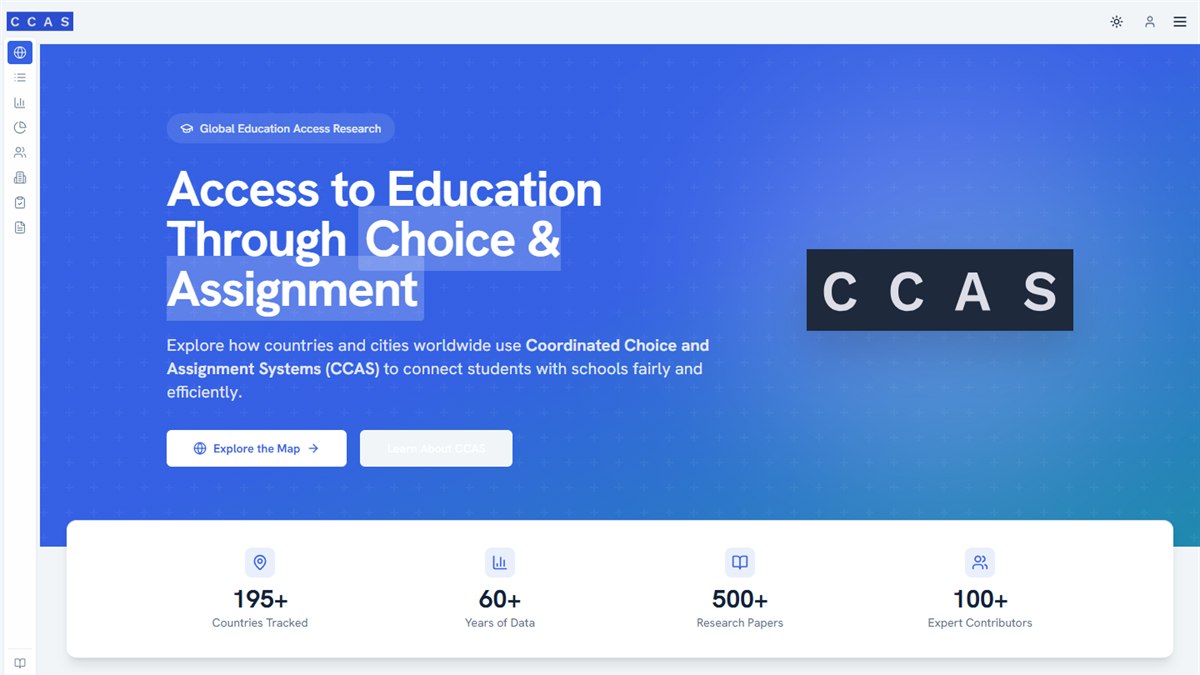 CCAS Global Review website branding