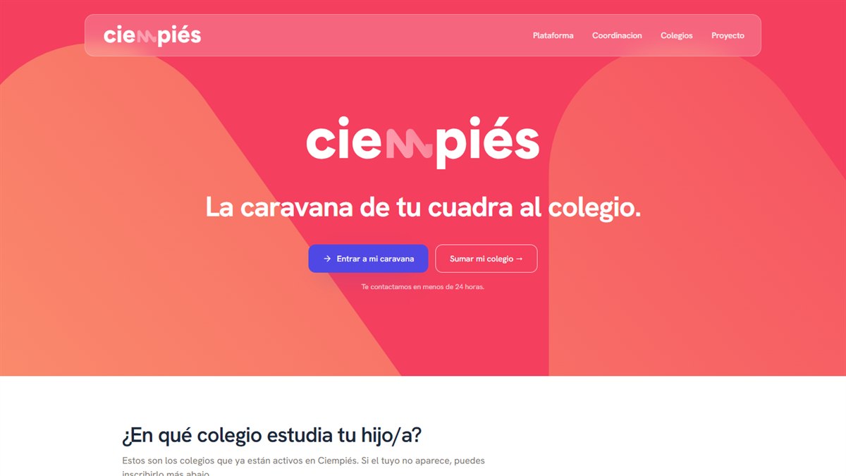 CienPi&eacute;s website branding
