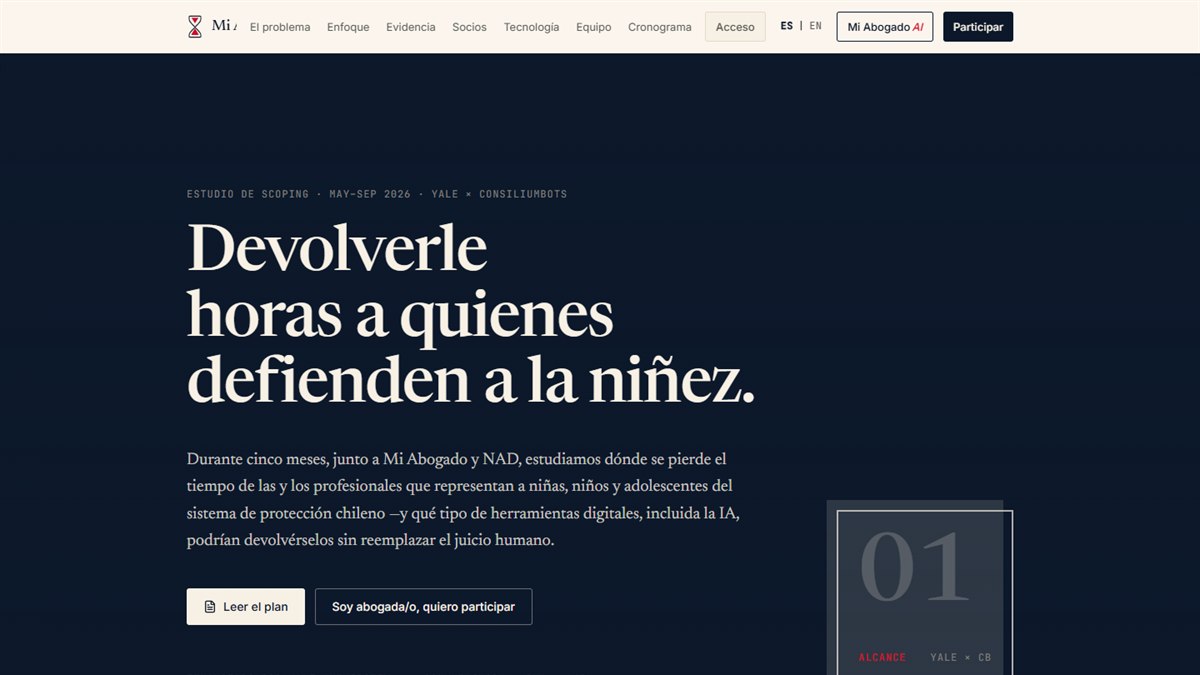 Mi Abogado AI website branding